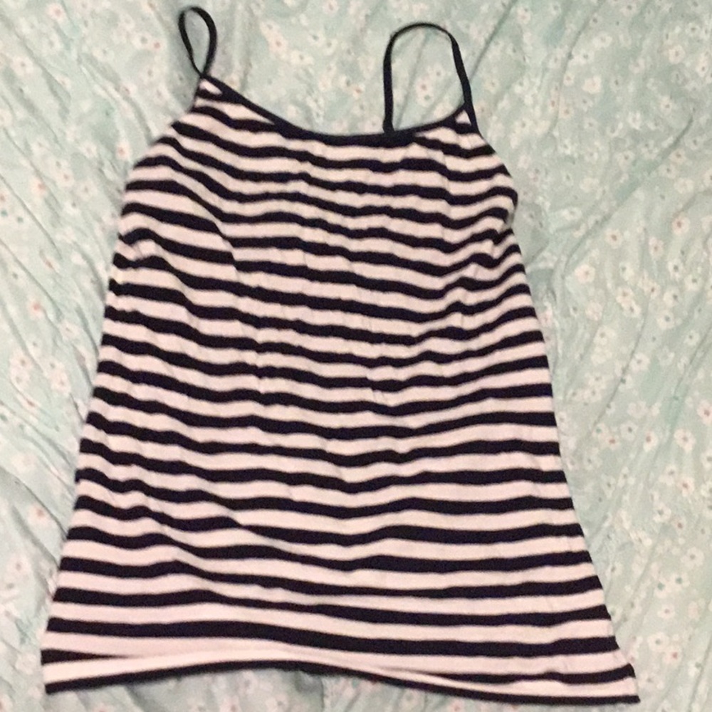 Arizona blue and white tank top size S